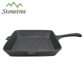 Hot Sale Wax Finished Cast Iron Foldable Wooden Handle Frying Pan